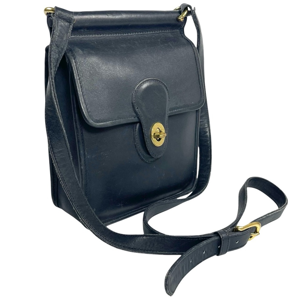 Vintage Coach Murphy Navy Blue Crossbody made in USA